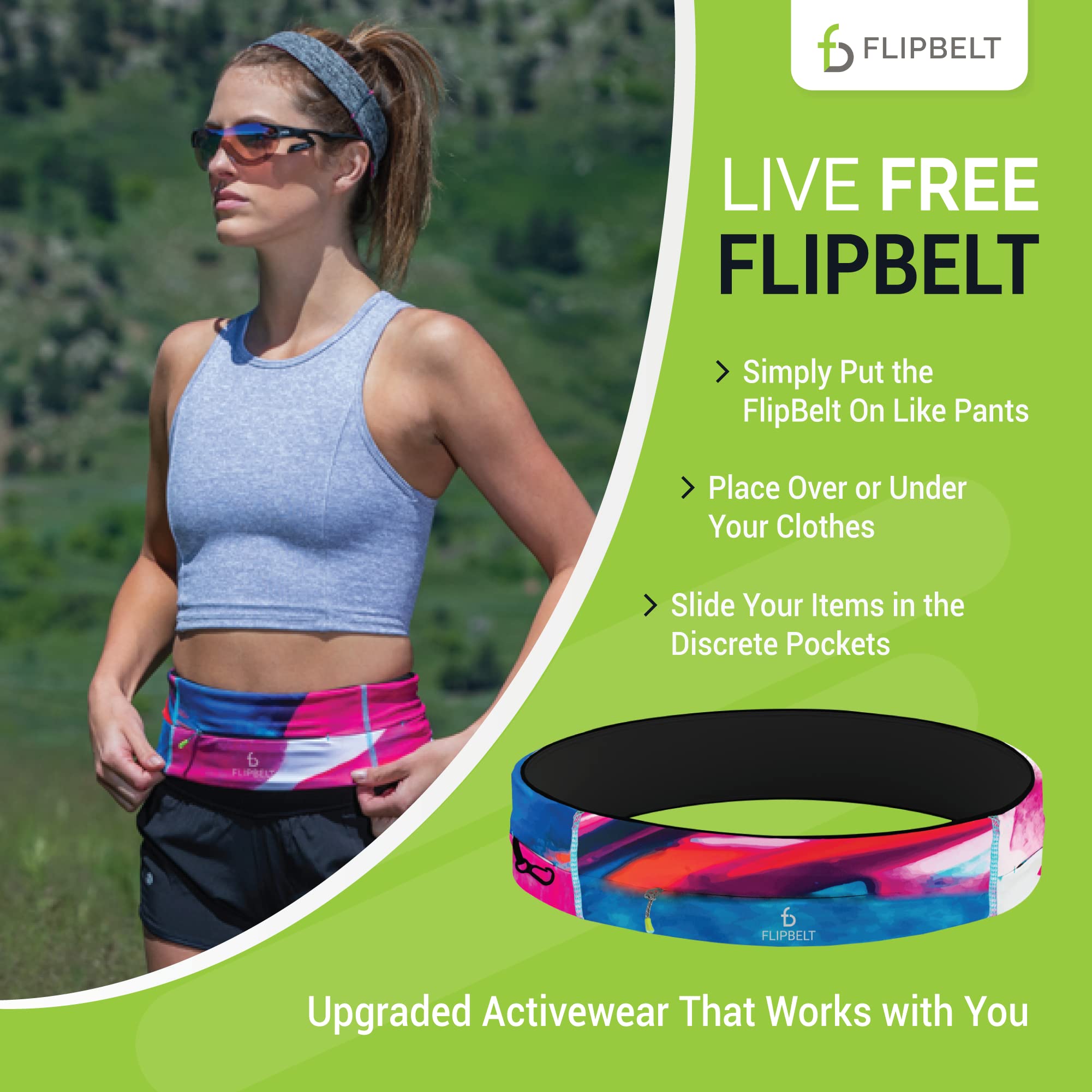 FlipBelt Zipper Running Belt, Waist Pack for Fitness and Running, US Company - Image 5