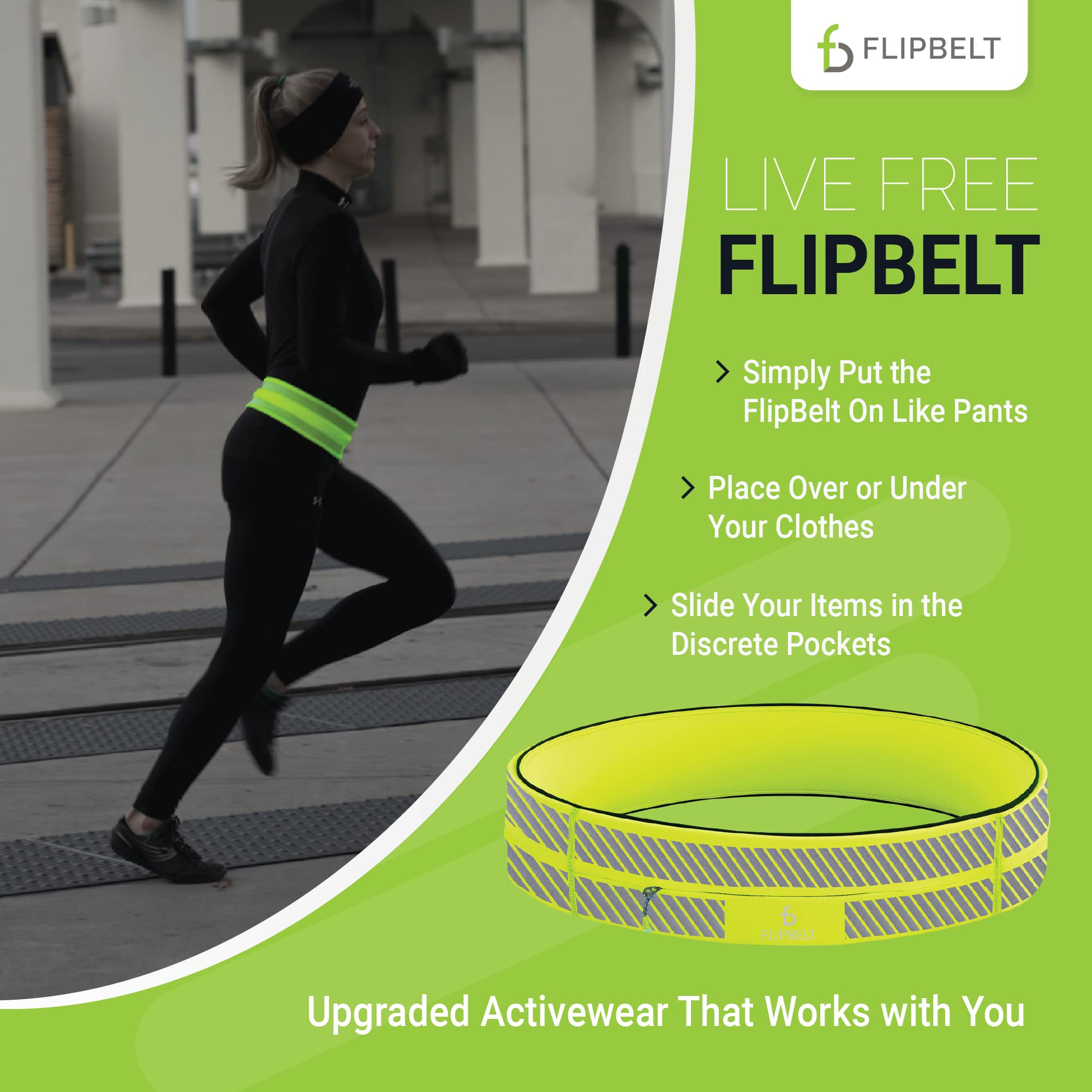 FlipBelt Zipper Running Belt, Waist Pack for Fitness and Running, US Company - Image 5
